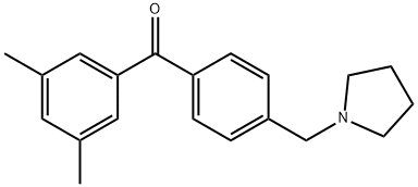 3,5-DIMETHYL-4'-PYRROLIDINOMETHYL BENZOPHENONE