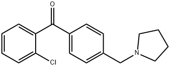 2-CHLORO-4'-PYRROLIDINOMETHYL BENZOPHENONE Structure
