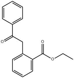 ETHYL 2-(2-OXO-2-PHENYLETHYL)BENZOATE Structure