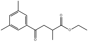 ETHYL 4-(3,5-DIMETHYLPHENYL)-2-METHYL-4-OXOBUTYRATE Structure