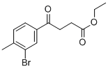 ETHYL 4-(3-BROMO-4-METHYLPHENYL)-4-OXOBUTYRATE Structure
