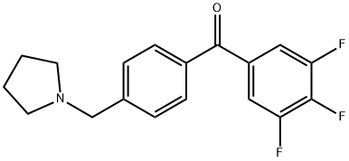 4'-PYRROLIDINOMETHYL-3,4,5-TRIFLUOROBENZOPHENONE