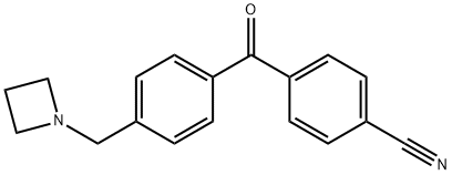4-AZETIDINOMETHYL-4'-CYANOBENZOPHENONE Structure