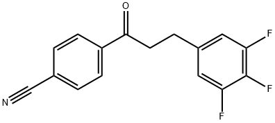 4'-CYANO-3-(3,4,5-TRIFLUOROPHENYL)PROPIOPHENONE Structure