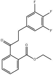 2'-CARBOETHOXY-3-(3,4,5-TRIFLUOROPHENYL)PROPIOPHENONE Structure