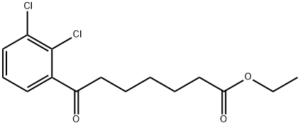 ETHYL 7-(2,3-DICHLOROPHENYL)-7-OXOHEPTANOATE Structure