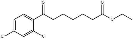 7-(2,4-ジクロロフェニル)-7-オキソヘプタン酸エチル 化学構造式