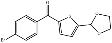 2-(4-BROMOBENZOYL)-5-(1,3-DIOXOLAN-2-YL)THIOPHENE