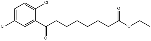 8-(2,5-ジクロロフェニル)-8-オキソオクタン酸エチル 化学構造式