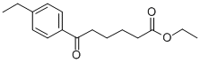 6-(4-エチルフェニル)-6-オキソヘキサン酸エチル 化学構造式