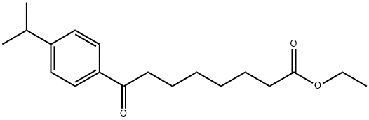 8-(4-イソプロピルフェニル)-8-オキソオクタン酸エチル 化学構造式
