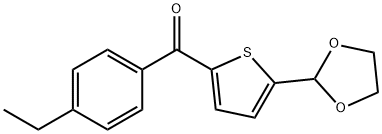 5-(1,3-DIOXOLAN-2-YL)-2-(4-ETHYLBENZOYL)THIOPHENE price.