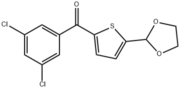 2-(3,5-DICHLOROBENZOYL)-5-(1,3-DIOXOLAN-2-YL)THIOPHENE price.
