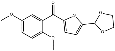 2-(2,5-DIMETHOXYBENZOYL)-5-(1,3-DIOXOLAN-2-YL)THIOPHENE