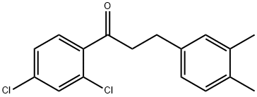 2',4'-DICHLORO-3-(3,4-DIMETHYLPHENYL)PROPIOPHENONE Struktur