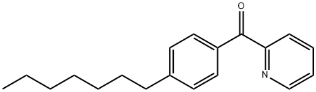 2-(4-ヘプチルベンゾイル)ピリジン 化学構造式