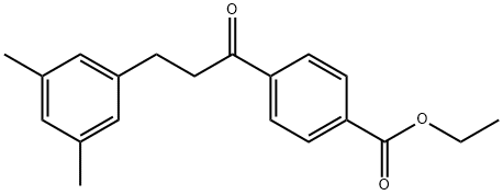 4'-CARBOETHOXY-3-(3,5-DIMETHYLPHENYL)PROPIOPHENONE,898780-38-6,结构式