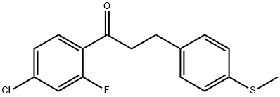 4'-CHLORO-2'-FLUORO-3-(4-THIOMETHYLPHENYL)PROPIOPHENONE price.