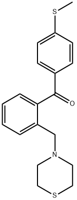 4'-THIOMETHYL-2-THIOMORPHOLINOMETHYL BENZOPHENONE Struktur
