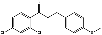 2',4'-DICHLORO-3-(4-THIOMETHYLPHENYL)PROPIOPHENONE Structure