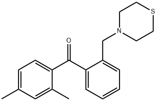 (2,4-二甲基苯基)(2-(硫代吗啉甲基)苯基)甲酮,898781-84-5,结构式