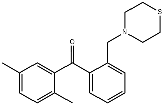 (2,5-二甲基苯基)(2-(硫代吗啉甲基)苯基)甲酮,898781-86-7,结构式