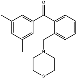 3,5-DIMETHYL-2'-THIOMORPHOLINOMETHYL BENZOPHENONE,898781-92-5,结构式