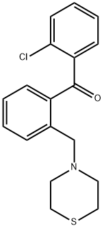 2-CHLORO-2'-THIOMORPHOLINOMETHYL BENZOPHENONE,898782-00-8,结构式