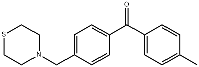 (4-(硫代吗啉甲基)苯基)(对甲苯基)甲酮,898782-28-0,结构式