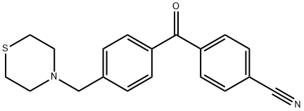 4-CYANO-4'-THIOMORPHOLINOMETHYL BENZOPHENONE,898782-46-2,结构式