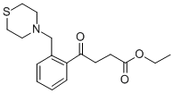 4-氧代-4-(2-(硫代吗啉甲基)苯基)丁酸乙酯,898782-60-0,结构式
