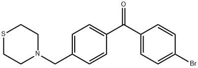 (4-溴苯基)(4-(硫代吗啉甲基)苯基)甲酮,898782-61-1,结构式