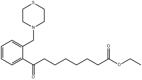 ETHYL 8-OXO-8-[2-(THIOMORPHOLINOMETHYL)PHENYL]OCTANOATE,898782-68-8,结构式