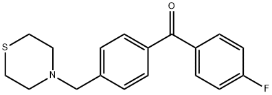 4-FLUORO-4'-THIOMORPHOLINOMETHYL BENZOPHENONE Structure