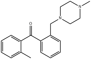 2-METHYL-2'-(4-METHYLPIPERAZINOMETHYL) BENZOPHENONE Struktur