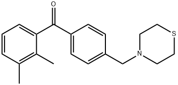 2,3-DIMETHYL-4'-THIOMORPHOLINOMETHYL BENZOPHENONE,898782-71-3,结构式