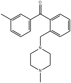 3'-METHYL-2-(4-METHYLPIPERAZINOMETHYL) BENZOPHENONE,898782-72-4,结构式