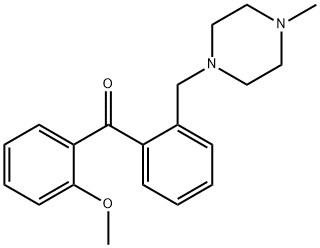 (2-甲氧基苯基)(2-((4-甲基哌嗪-1-基)甲基)苯基)甲酮,898782-76-8,结构式