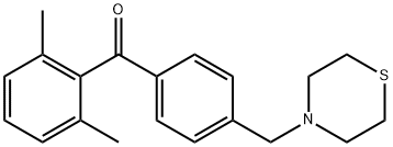 (2,6-二甲基苯基)(4-(硫代吗啉甲基)苯基)甲酮,898782-77-9,结构式