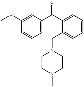 (3-甲氧基苯基)(2-((4-甲基哌嗪-1-基)甲基)苯基)甲酮,898782-78-0,结构式