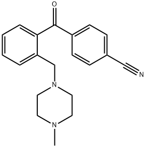 4'-CYANO-2-(4-METHYLPIPERAZINOMETHYL) BENZOPHENONE,898782-86-0,结构式