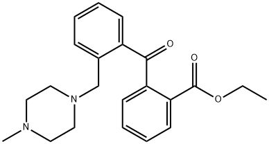 2-CARBOETHOXY-2'-(4-METHYLPIPERAZINOMETHYL) BENZOPHENONE Structure