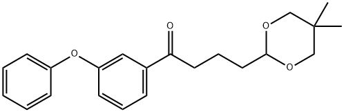 4-(5,5-DIMETHYL-1,3-DIOXAN-2-YL)-3'-PHENOXYBUTYROPHENONE,898782-91-7,结构式