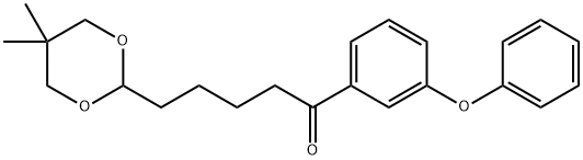 5-(5,5-二甲基-1,3-二氧六环-2-基)-1-(3-苯氧基苯基)戊-1-酮,898782-94-0,结构式