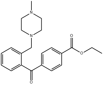 4'-CARBOETHOXY-2-(4-METHYLPIPERAZINOMETHYL) BENZOPHENONE|4-(2-((4-甲基哌嗪-1-基)甲基)苯甲酰基)苯甲酸乙酯