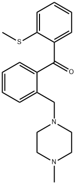 2-(4-METHYLPIPERAZINOMETHYL)-2'-THIOMETHYLBENZOPHENONE,898782-97-3,结构式