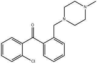 (2-氯苯基)(2-((4-甲基哌嗪-1-基)甲基)苯基)甲酮,898783-31-8,结构式