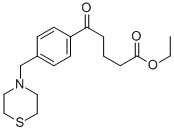 ETHYL 5-OXO-5-[4-(THIOMORPHOLINOMETHYL)PHENYL]VALERATE,898783-38-5,结构式