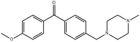 4-METHOXY-4'-(4-METHYLPIPERAZINOMETHYL) BENZOPHENONE,898783-48-7,结构式