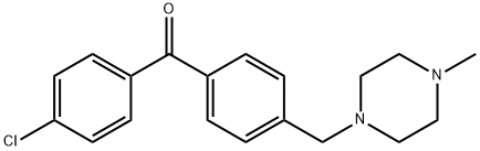 4-CHLORO-4'-(4-METHYLPIPERAZINOMETHYL) BENZOPHENONE Structure